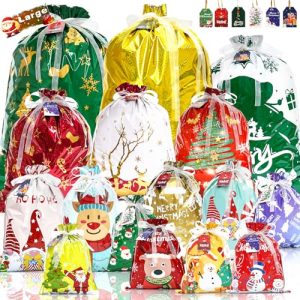 Christmas Drawstring Gift Bags