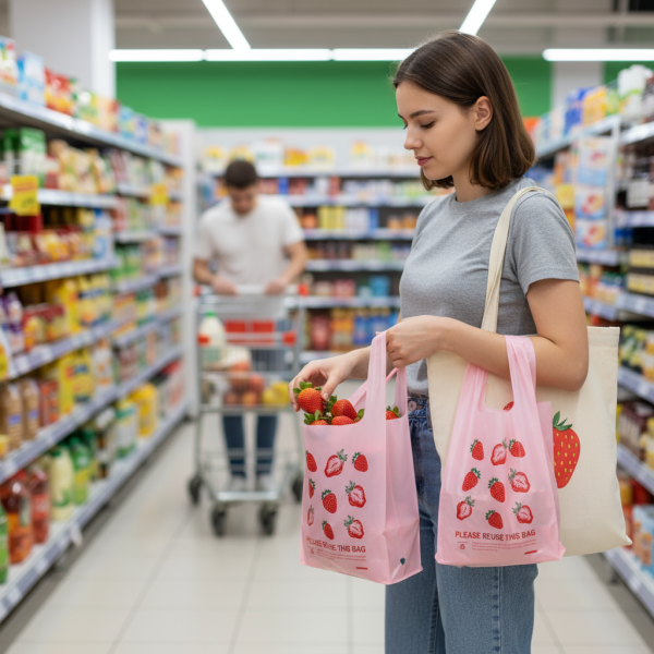 Pink plastic bag - Image 3